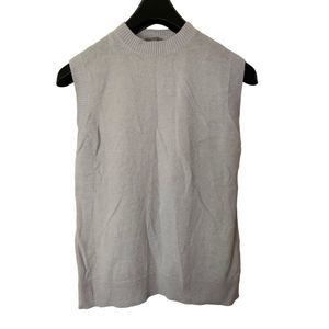 COS alpaca wool blend sweater vest gray women's size medium